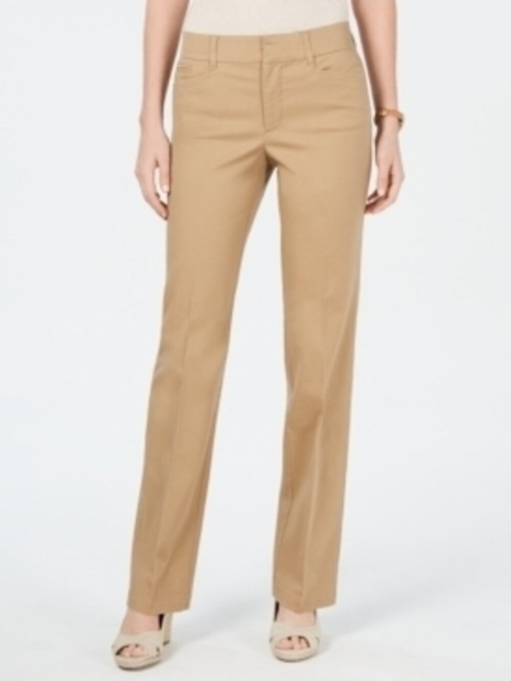 CHARTER CLUB Endless Summer Allison Fit Trousers Pants in Sesame Women's Size 10